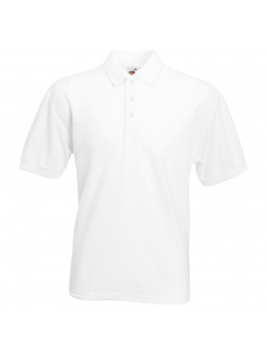 Plain Polo Shirt Pique Fruit of the Loom 170 gsm Cols 180 GSM